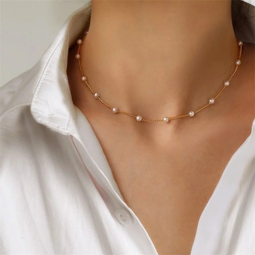 💎✨ Dewdrop Pearl Necklace